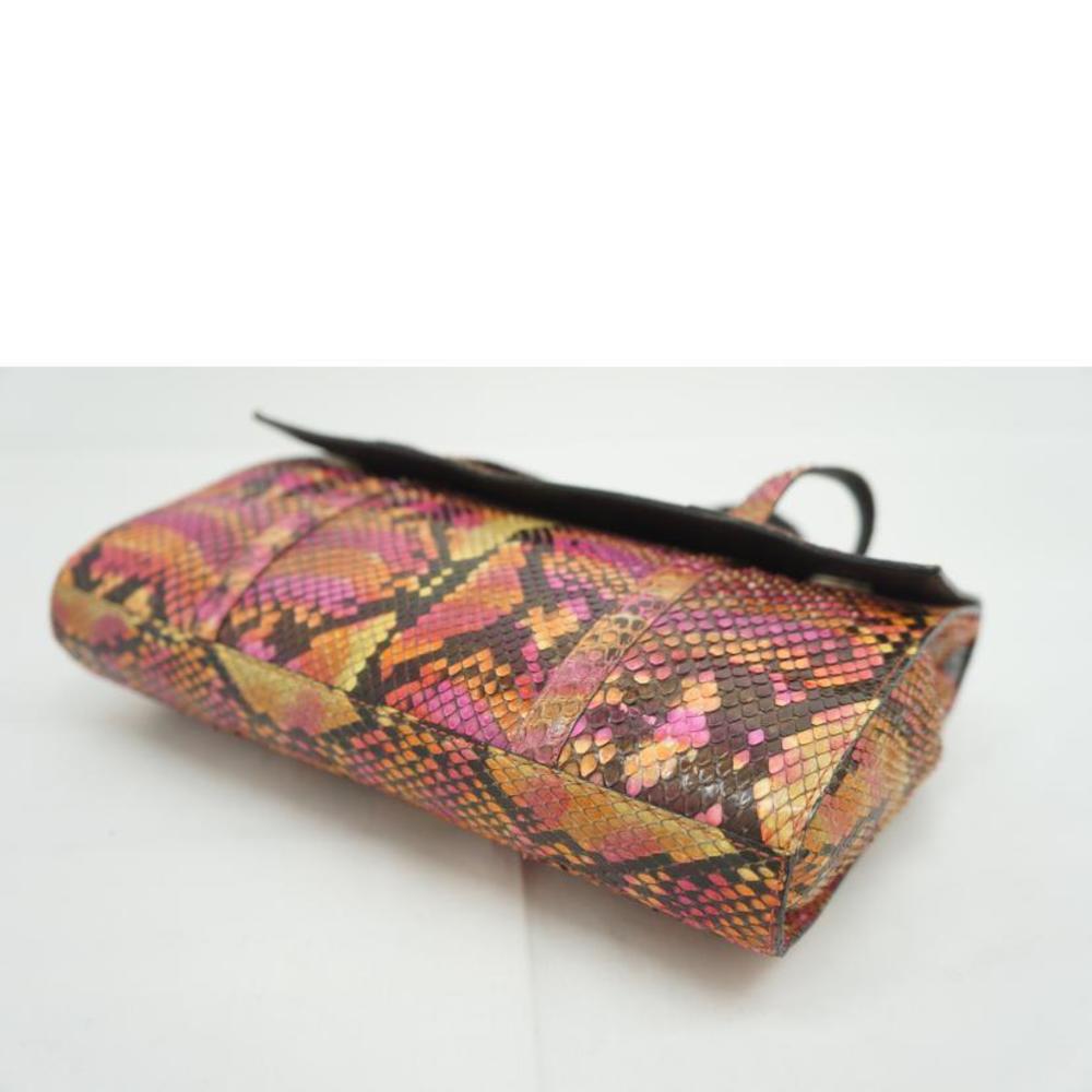 Chanel Python Flap Handbag Black - image 3